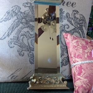 Vintage-Inspired Gold Wall Mirror